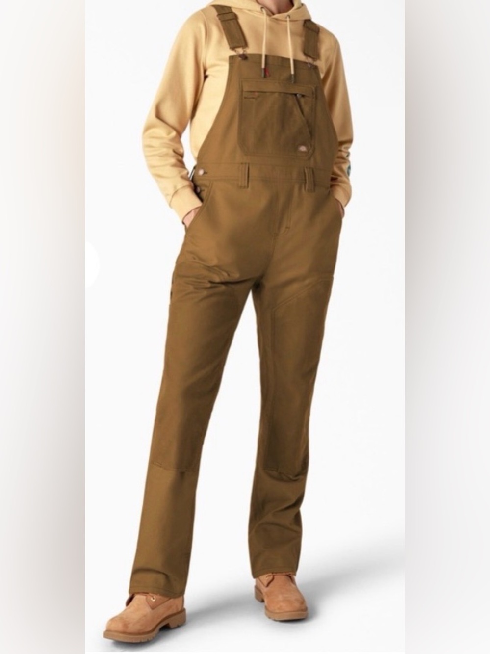 Dickies Women's Brown/Tan Work Overalls - Picture 3 of 4